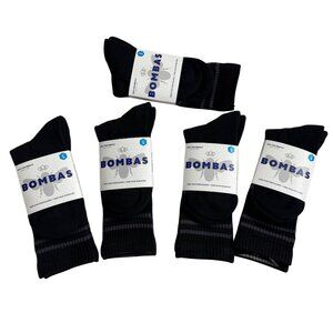 Bombas Womens Small Black Socks With Performance Footbed  Honeycomb Arch Support